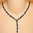 DKC ~ Garnet Drop Necklace